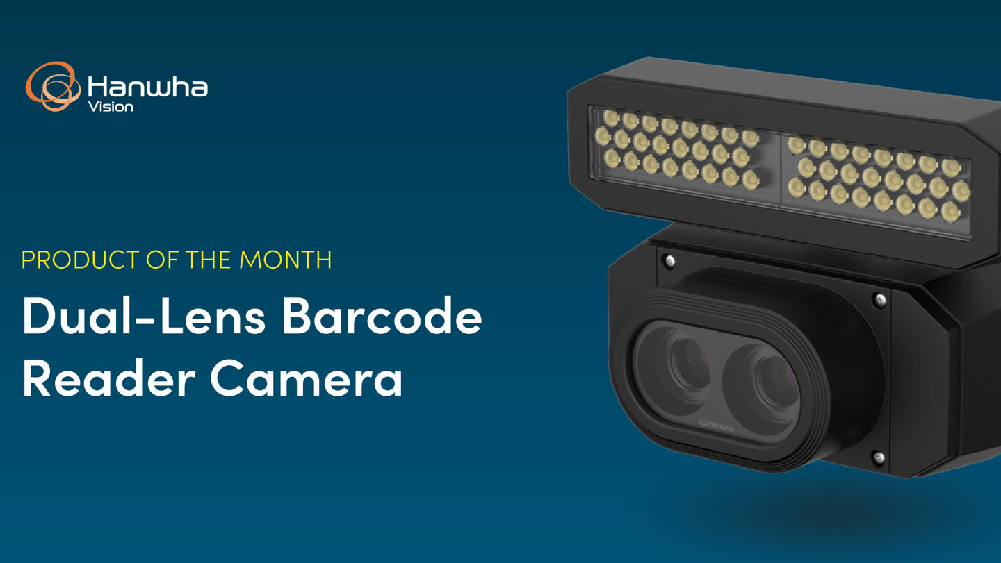 Barcode Reader Camera Style July Product of the Month: Hanwha Barcode Reader Camera