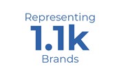Representing 1.1k Brands